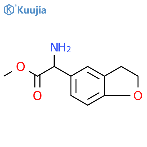 methyl 2-amino-2-(2,3-dihydro-1-benzofuran-5-yl)acetate structure