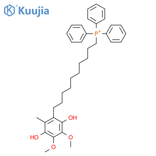 Phosphonium,[10-(3,6-dihydroxy-4,5-dimethoxy-2-methylphenyl)decyl]triphenyl- structure
