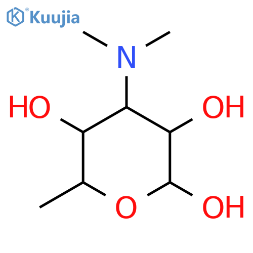 4-(dimethylamino)-6-methyloxane-2,3,5-triol structure