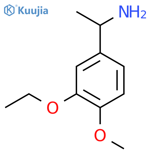 1-(3-ethoxy-4-methoxyphenyl)ethan-1-amine structure