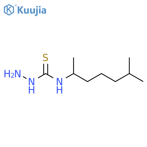 3-amino-1-(6-methylheptan-2-yl)thiourea structure