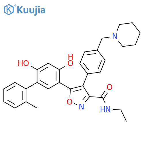 3-Isoxazolecarboxamide, 5-(4,6-dihydroxy-2'-methyl[1,1'-biphenyl]-3-yl)-N-ethyl-4-[4-(1-piperidinylmethyl)phenyl]- structure