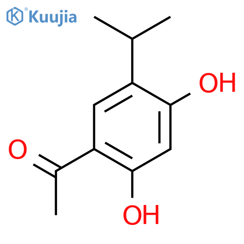 1-(2,4-Dihydroxy-5-isopropylphenyl)ethanone structure