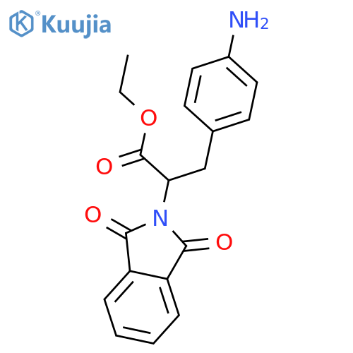 (S)-Ethyl 3-(4-aminophenyl)-2-(1,3-dioxoisoindolin-2-yl)propanoate structure