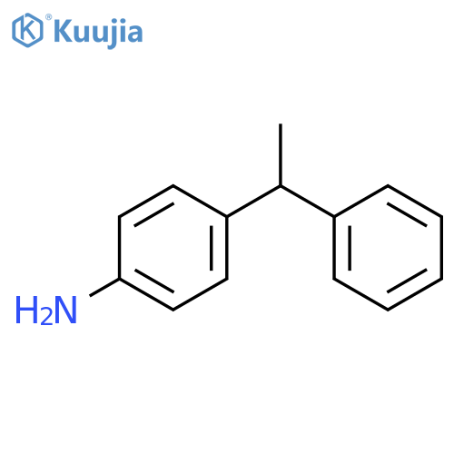 4-(1-phenylethyl)aniline structure