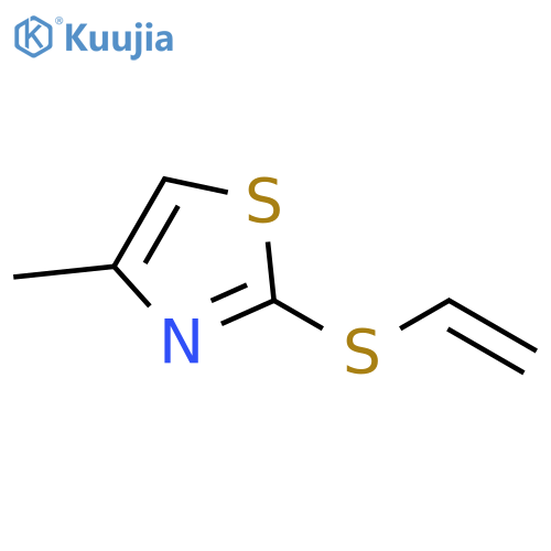 Thiazole,2-(ethenylthio)-4-methyl- structure