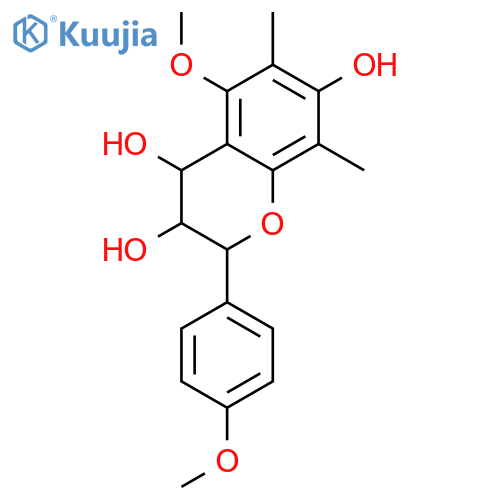 (2R,3S,4S)-5,4'-dimethoxy-6,8-dimethyl-3,4,7-trihydroxy-flavan structure