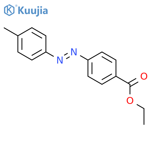 BENZOIC ACID, 4-[(4-METHYLPHENYL)AZO]-, ETHYL ESTER structure
