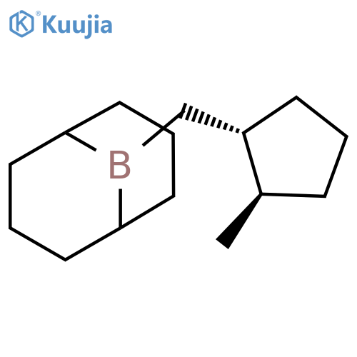 9-Borabicyclo[3.3.1]nonane, 9-[[(1R,2R)-2-methylcyclopentyl]methyl]-,rel- structure
