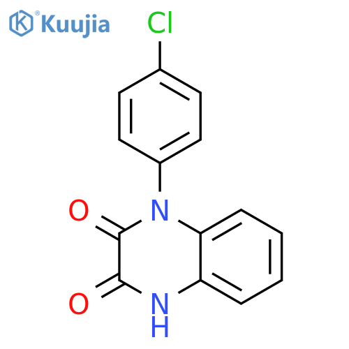 2,3-Quinoxalinedione,1-(4-chlorophenyl)-1,4-dihydro- structure