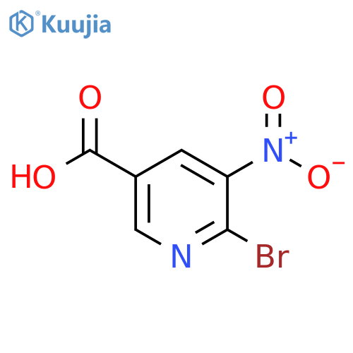 6-bromo-5-nitropyridine-3-carboxylic acid structure