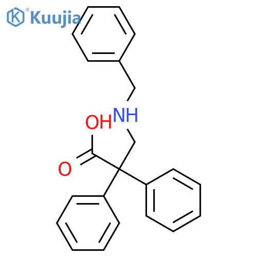 3-(benzylamino)-2,2-diphenylpropanoic Acid structure