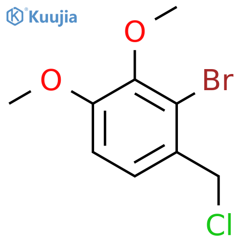2-bromo-1-(chloromethyl)-3,4-dimethoxybenzene structure