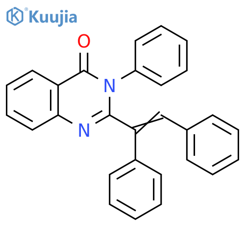 4(3H)-Quinazolinone, 2-(1,2-diphenylethenyl)-3-phenyl- structure