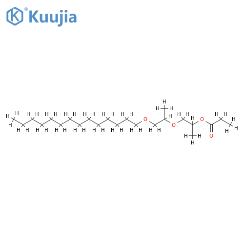Poly[oxy(methyl-1,2-ethanediyl)],a-(1-oxopropyl)-w-(tetradecyloxy)- structure
