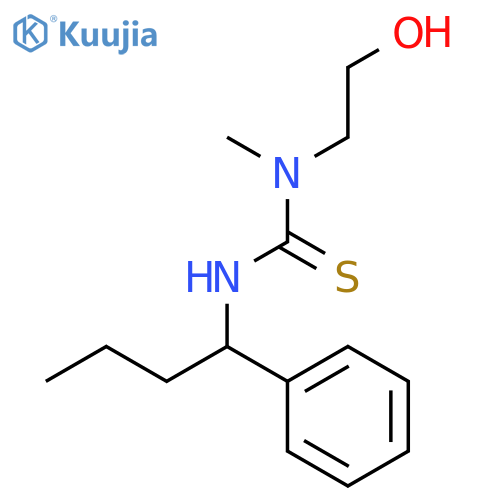 Thiourea, N-(2-hydroxyethyl)-N-methyl-N'-(1-phenylbutyl)- structure