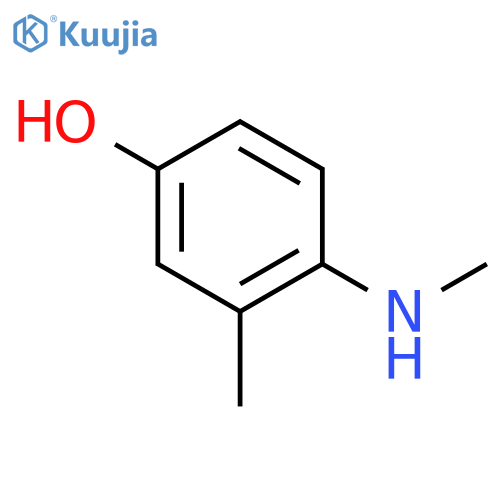 3-methyl-4-(methylamino)phenol structure