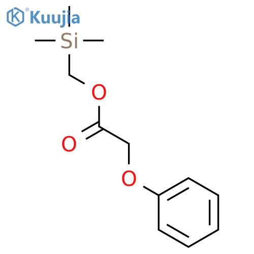 Acetic acid, phenoxy-, (trimethylsilyl)methyl ester structure
