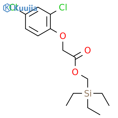 Acetic acid, (2,4-dichlorophenoxy)-, (triethylsilyl)methyl ester structure