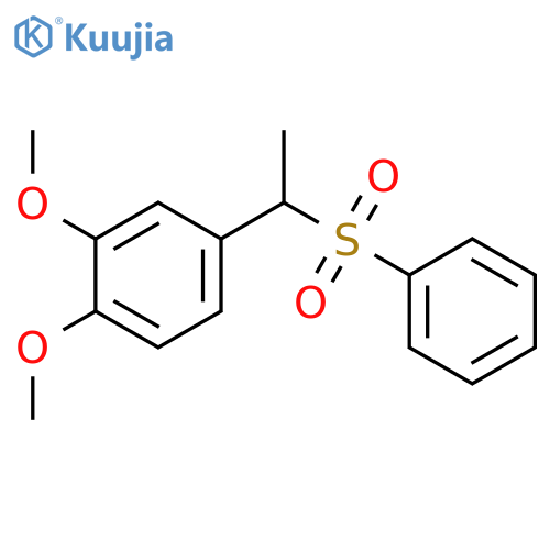 Benzene,1,2-dimethoxy-4-[1-(phenylsulfonyl)ethyl]- structure