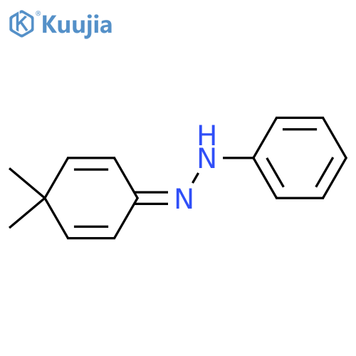 4,4-Dimethyl-2,5-cyclohexadien-1-one phenylhydrazone structure