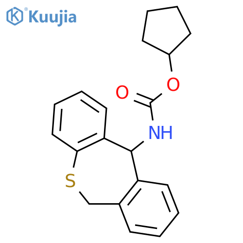 cyclopentyl 6,11-dihydrodibenzo[b,e]thiepin-11-ylcarbamate structure
