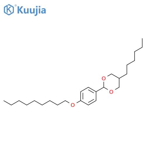 1,3-Dioxane, 5-hexyl-2-[4-(nonyloxy)phenyl]- structure