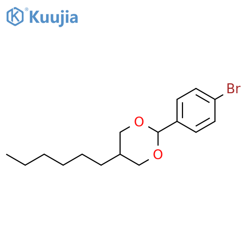 1,3-DIOXANE, 2-(4-BROMOPHENYL)-5-HEXYL- structure