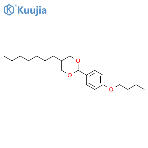 1,3-DIOXANE, 2-(4-BUTOXYPHENYL)-5-HEPTYL- structure
