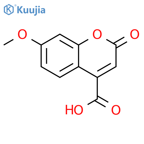 2H-1-Benzopyran-4-carboxylic acid, 7-methoxy-2-oxo- structure