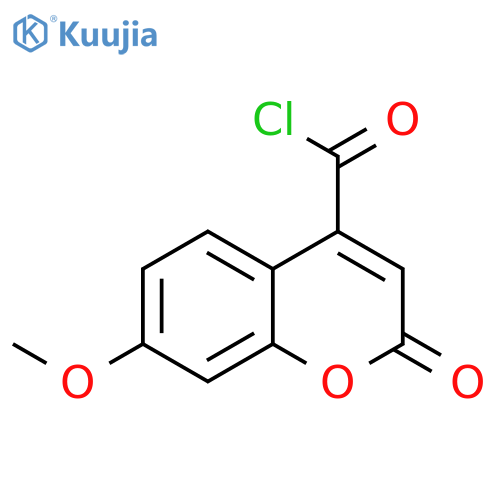 2H-1-BENZOPYRAN-4-CARBONYL CHLORIDE, 7-METHOXY-2-OXO- structure