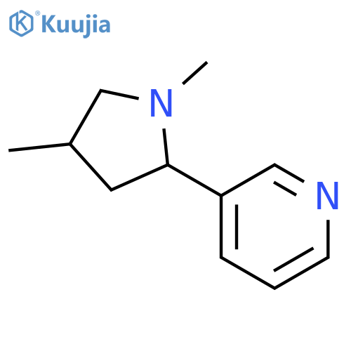 3-(1,4-dimethylpyrrolidin-2-yl)pyridine structure