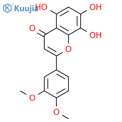 4H-1-Benzopyran-4-one, 2-(3,4-dimethoxyphenyl)-5,7,8-trihydroxy- structure