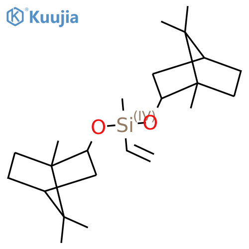 Silane, ethenylmethylbis[(1,7,7-trimethylbicyclo[2.2.1]hept-2-yl)oxy]- structure