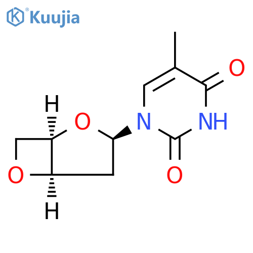 1-(3,5-Anhydro-2-deoxy-β-D-threo-pentofuranosyl)thymine structure
