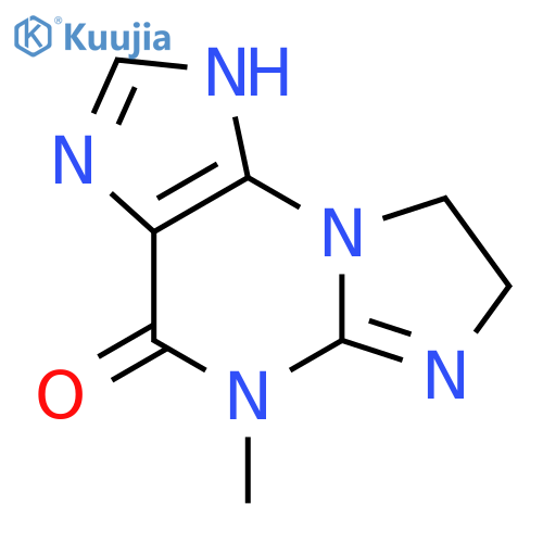 7,8-dihydro-5-methyl-1H-Imidazo[2,1-b]purin-4(5H)-one structure
