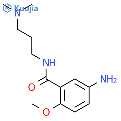 Benzamide, 5-amino-N-[3-(dimethylamino)propyl]-2-methoxy- structure