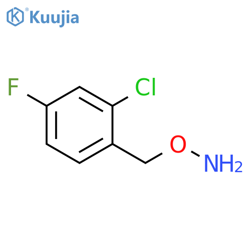 O-(2-chloro-4-fluorophenyl)methylhydroxylamine structure