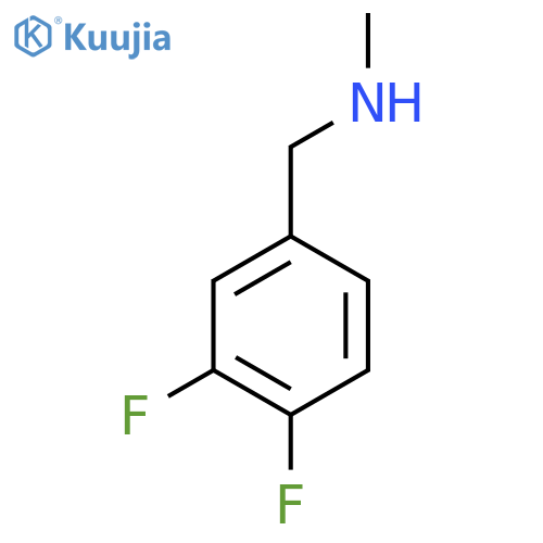 3,4-Difluoro-N-methyl-benzylamine structure