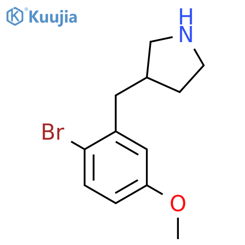 3-(2-bromo-5-methoxyphenyl)methylpyrrolidine structure