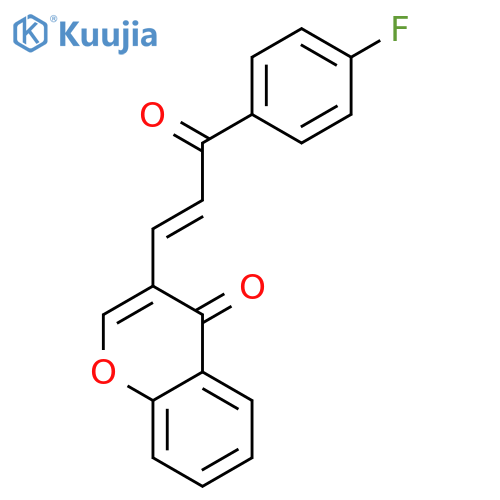 4H-1-Benzopyran-4-one, 3-[(1E)-3-(4-fluorophenyl)-3-oxo-1-propenyl]- structure
