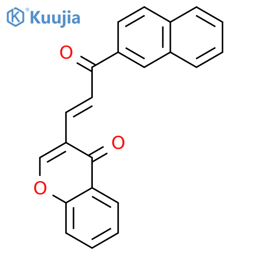 4H-1-BENZOPYRAN-4-ONE, 3-[(1E)-3-(2-NAPHTHALENYL)-3-OXO-1-PROPENYL]- structure