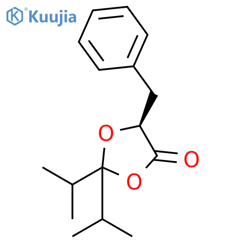 1,3-DIOXOLAN-4-ONE, 2,2-BIS(1-METHYLETHYL)-5-(PHENYLMETHYL)-, (5S)- structure