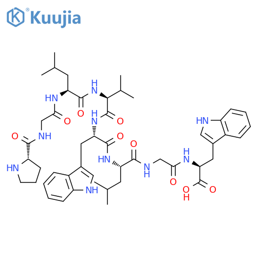 L-TRYPTOPHAN, L-PROLYLGLYCYL-L-LEUCYL-L-VALYL-L-TRYPTOPHYL-L-LEUCYLGLYCYL- structure