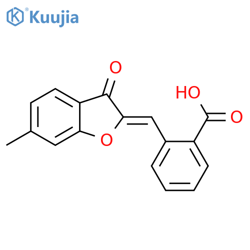 Benzoic acid, 2-[(6-methyl-3-oxo-2(3H)-benzofuranylidene)methyl]-, (Z)- structure