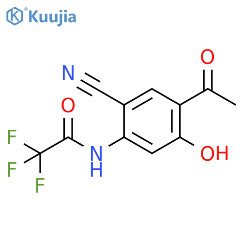 Acetamide, N-(4-acetyl-2-cyano-5-hydroxyphenyl)-2,2,2-trifluoro- structure