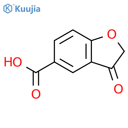 3-oxobenzofuran-5-carboxylic acid structure