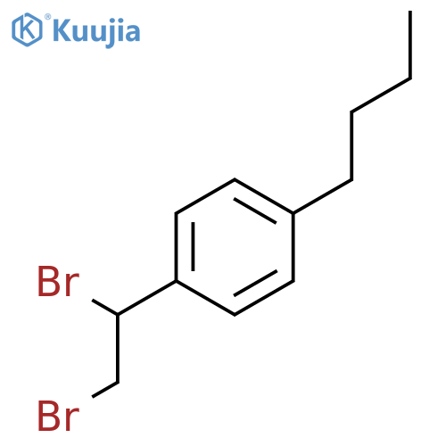 BENZENE, 1-BUTYL-4-(1,2-DIBROMOETHYL)- structure