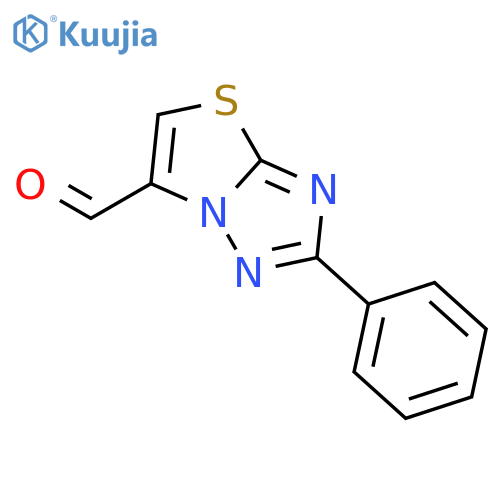 THIAZOLO[3,2-B][1,2,4]TRIAZOLE-6-CARBOXALDEHYDE, 2-PHENYL- structure
