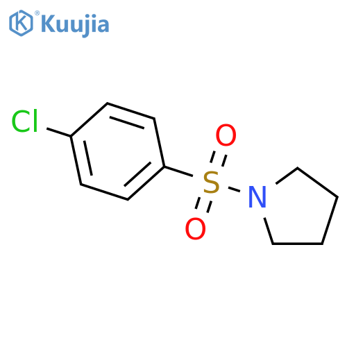 Pyrrolidine, 1-[(4-chlorophenyl)sulfonyl]- structure